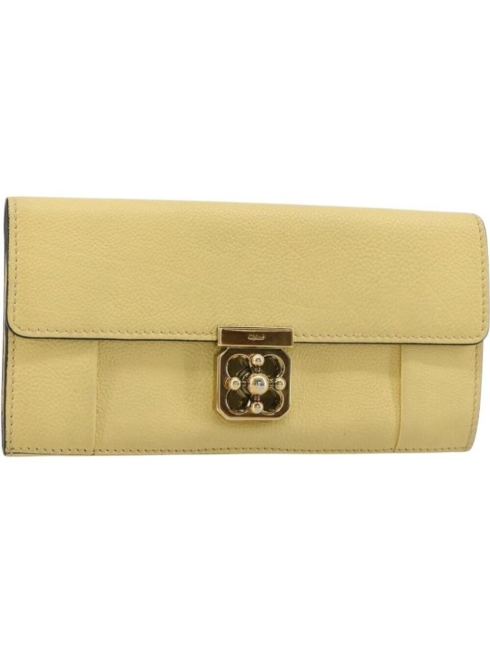 Chloe Long Wallet Leather Yellow